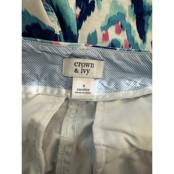 Crown & Ivy Caroline Shorts Sz 8 – Boho Resort Print - Picture 3 of 3